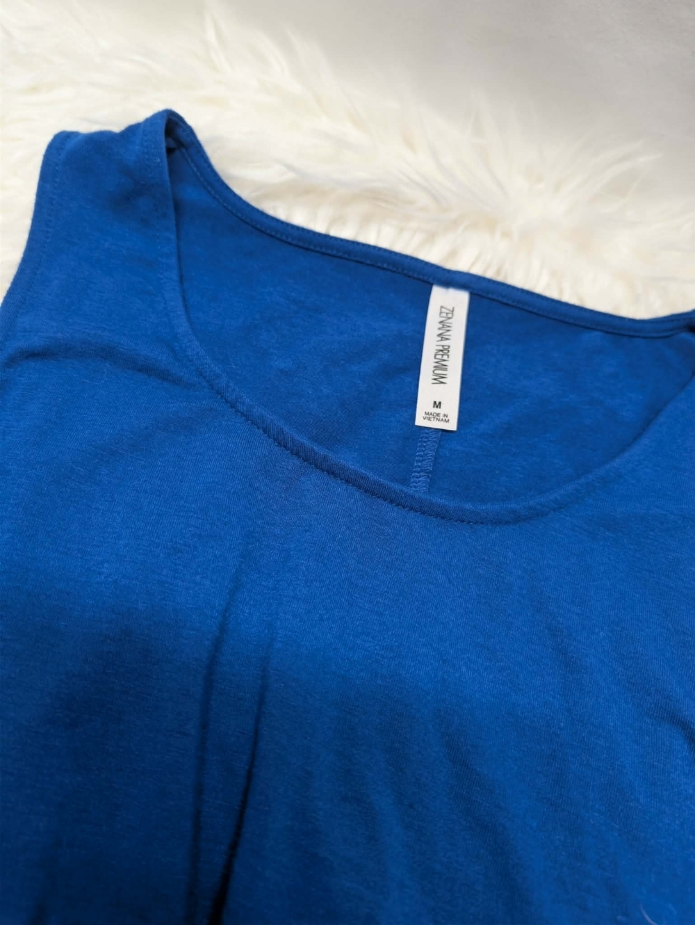 ✨️Royal Blue Sleeveless Ruffle Hem Dress - Picture 3 of 3